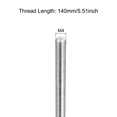 thumbnail image 2 of Uxcell Fully Threaded Rod M4 x 140mm 0.7mm Thread Pitch 304 Stainless Steel Right Hand Threaded Rods Bar Studs 4 Pack, 2 of 4