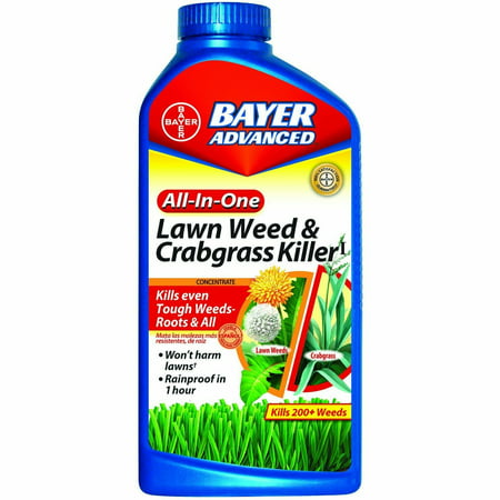 Bayer Advanced 704140 All-in-One Lawn Weed and Crabgrass Killer Concentrate,