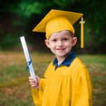 thumbnail image 6 of Gaexia 4-Piece Kindergarten Graduation Set with Gown, Cap & Stole | 2025 Commemorative Tassel | Preschool & Nursery Ceremony Attire for Toddlers Yellow,3-4 Years, 6 of 7