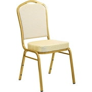 4 Pack Crown Back Stacking Banquet Chair With Gold Frame Walmart