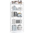 thumbnail image 1 of - Metal Storage Rack Shelving Unit with X Side Frames Dense Mesh . es for Entryway Kitchen Living Room Bathroom Industrial Style Ink UBSCB, 1 of 8