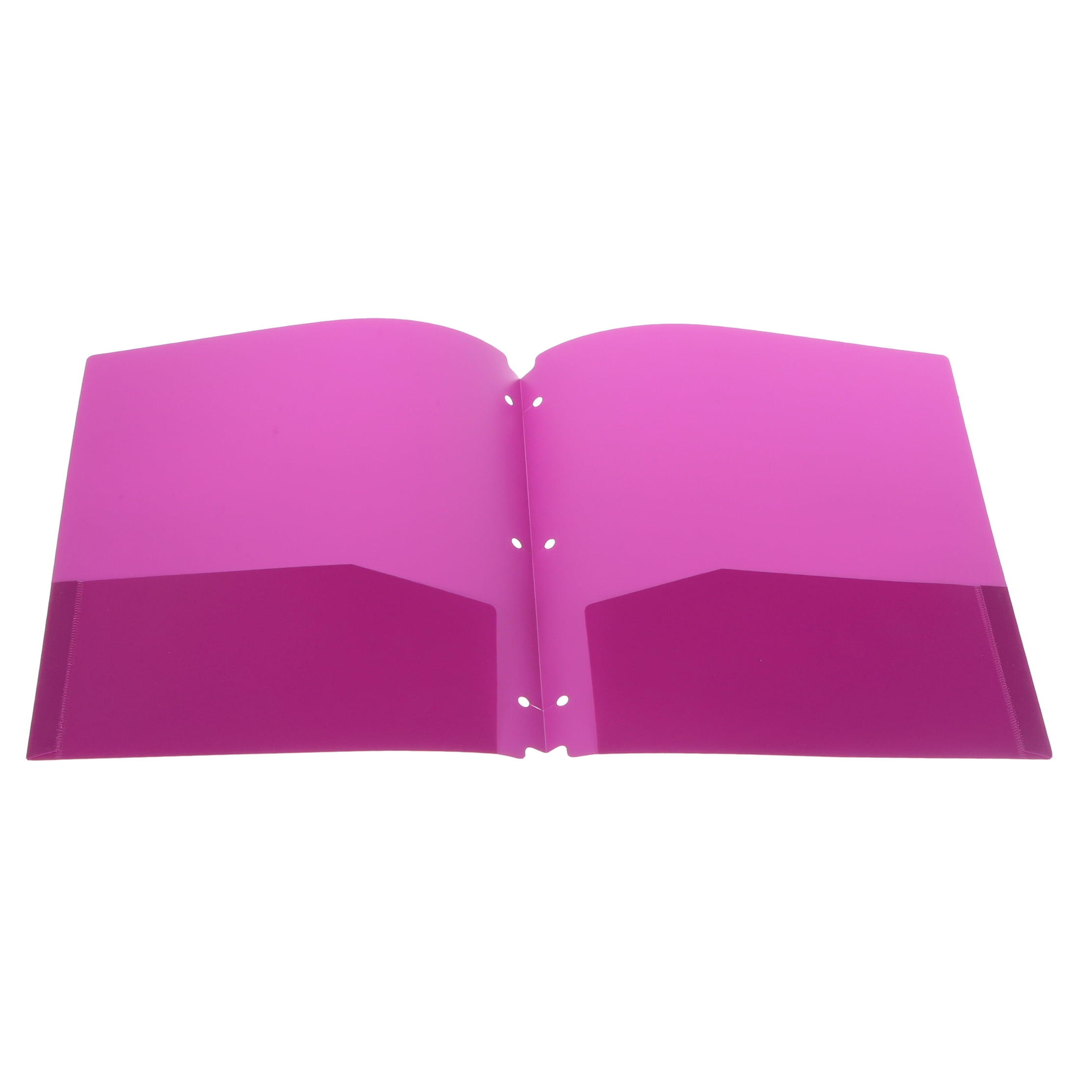 ぽん太様3本セット Pen+Gear 2-Pocket Poly Portfolio, 7 Count, Assorted Colors