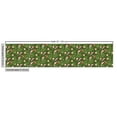 thumbnail image 3 of Ambesonne Japanese Fabric by the Yard Upholstery, Koi Fish and Lotus Flowers, 1 Yard, Olive Green Peach Fawn, 3 of 5