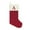 Red, variant on St. Nicholas Square® Large 21″ Red Knit Monogram Stocking, Pet