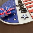 thumbnail image 7 of Chmadoxn Fourth of July Decorations Independence Day Wooden Hanging Crafts Home Holiday Decorations, Independence Day, 7 of 7
