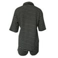 thumbnail image 6 of ibiyuan 2 Piece Sets For Women Going Out Women's Summer Casual Two Piece Outfit Sleeveless Striped Top With Comfortable Shorts Suit Set Breathable Fashion, 6 of 6