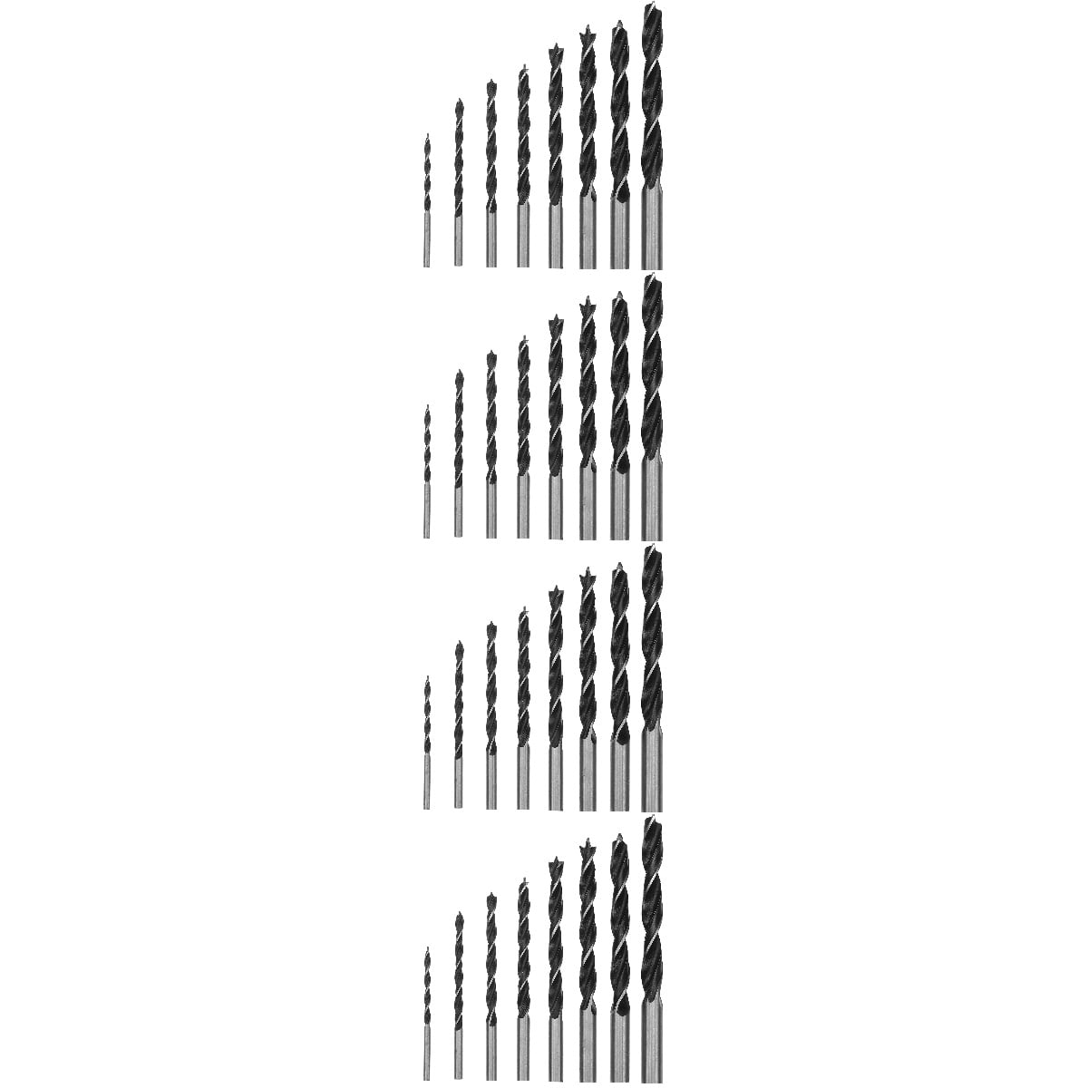 Worgeous 32 pcs  Impact Drill Bit Set Woodworking Drill Bit Set Drilling Drill Bits (3-10mm)