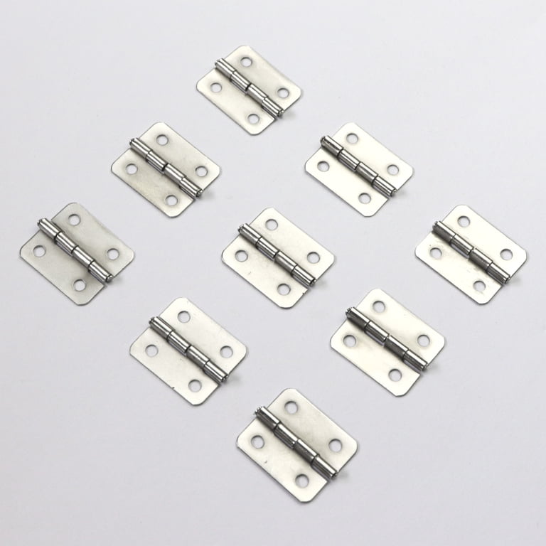 50-Pack Mini Hinges With 200 Screws – Small Brass Butt Hinges For Jewelry Boxes, Cabinets & DIY Crafts