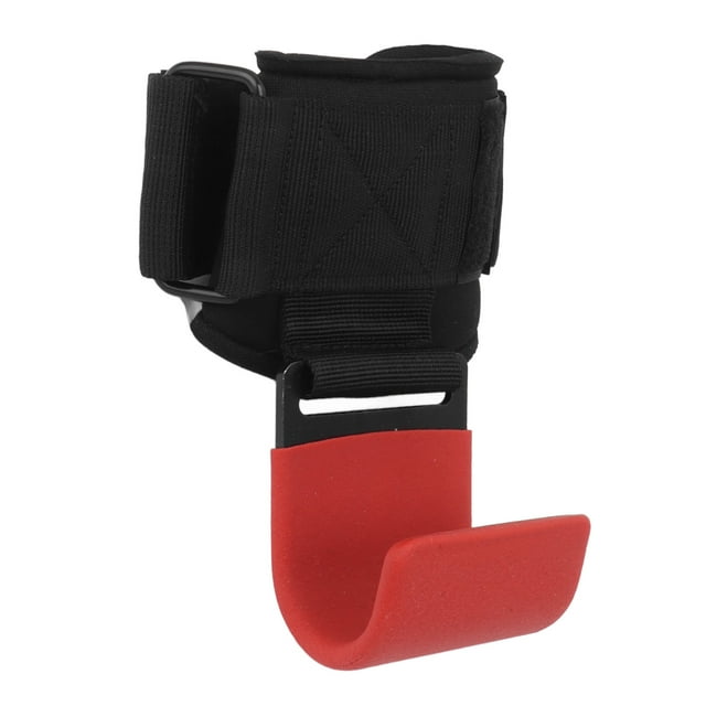Crochet de Musculation, Crochet de Traction Robuste pour Traction Dure Rouge, Noir