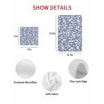 thumbnail image 7 of Watercolor Floral Kitchen Dish Towels for Drying Dishes Set of 4, Spring Flower Leaves Botanical Blue Waffle Weave Microfiber Hand Tea Bathroom Towels Quick Dry & Absorbent Towel 12x12, 7 of 7
