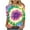 Multicolor#2, variant on 3/4 Length Sleeve Womens Tops Tie Dye Print Crewneck T-shirt Trendy Casual Graphic Tees Loose Fit Mid-length Summer Blouse Limited Time Sales Multicolor XXXL