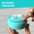 thumbnail image 2 of Handso 4-Piece Skincare Bath Set, Acqua Green Body Cleanser with 2 Vegan Bar Soaps and Magnetic holder, 2 of 11