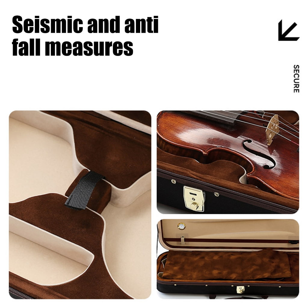 YongCo Practical Violin Case with Soft Interior Lining String Instrument Case for Safe Transport Suitable for Music Enthusiasts