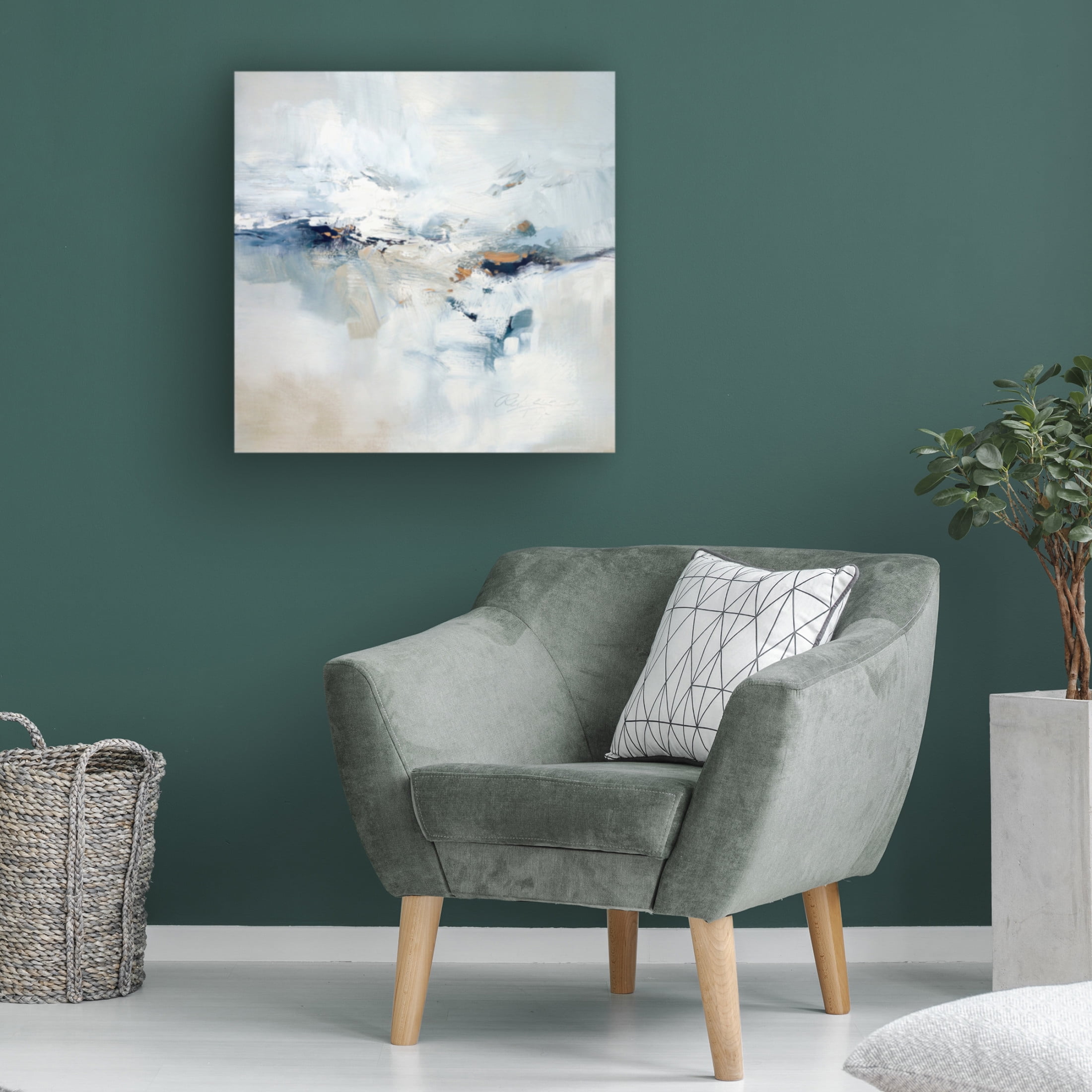 Canvas Wall Art - Rebecca Fox 'Icy Chill' Wall Art for Living Room, Bedroom, or Office Décor by Trademark Fine Art - 14 x 14 Inches
