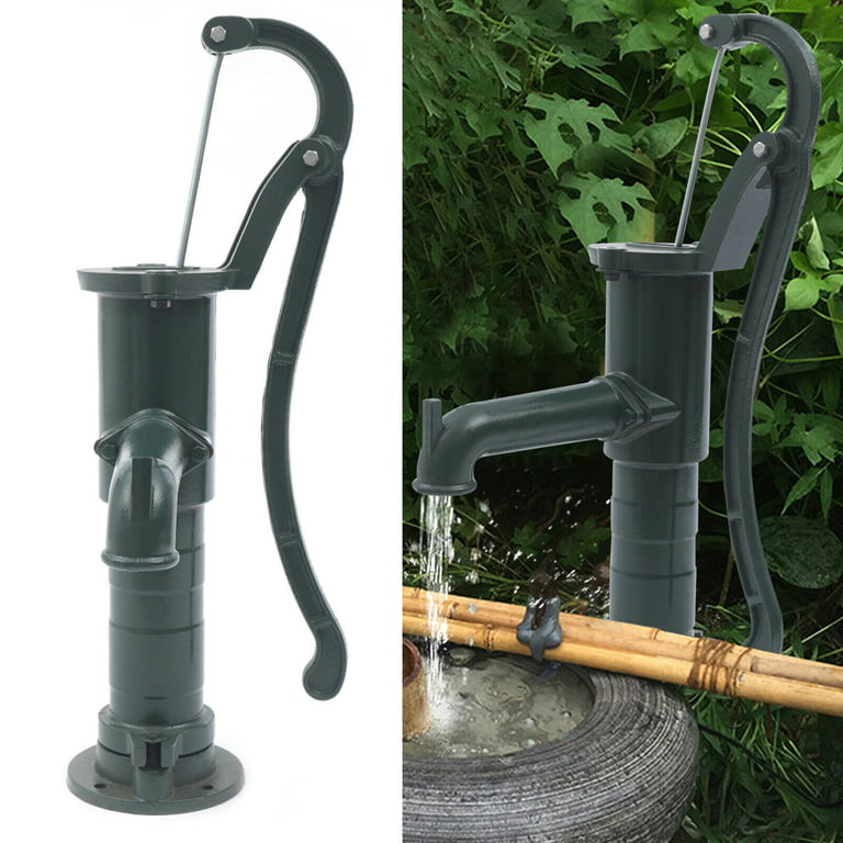 Hand Water Pump Well Pitcher Cast Iron Shake Press Suction Kits Outdoor  Yard Pond Garden
