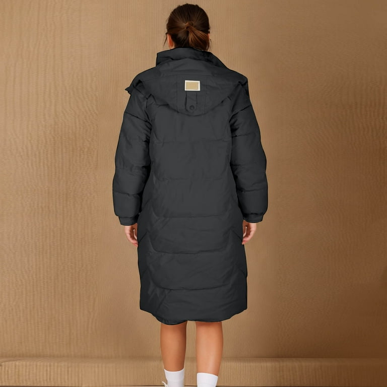 ジャケット・アウター th products LONG PADDED COAT Amazon.com: Women Long Puffer Coat Winter Warm Long Sleeve
