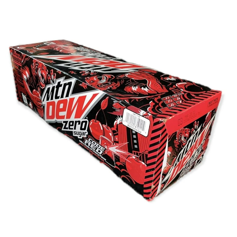 saney Mtn Dew Code Red Cherry Flavor, 12 oz Cans, Pack of 12