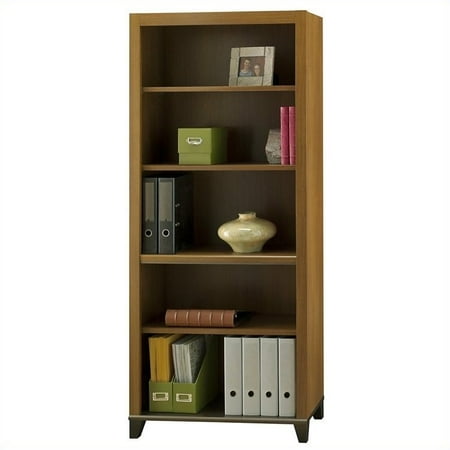 Bush Furniture Achieve Collection Bookcase In Warm Oak Bush Furniture Achieve Collection Bookcase In Warm Oak