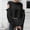 Black, variant on Womens 2 Piece Outfits Sweater Sets Casual Round Neck Solid Color Hollow Out Long Sleeve Shirt Knitted Sweater Tops Sets Black S