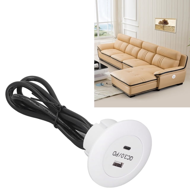 Embedded Charging Port,20W 12-30V Home Charging Connector QC3.0 Fast Charging Interface Mobile Phone Fast Charging Accessories