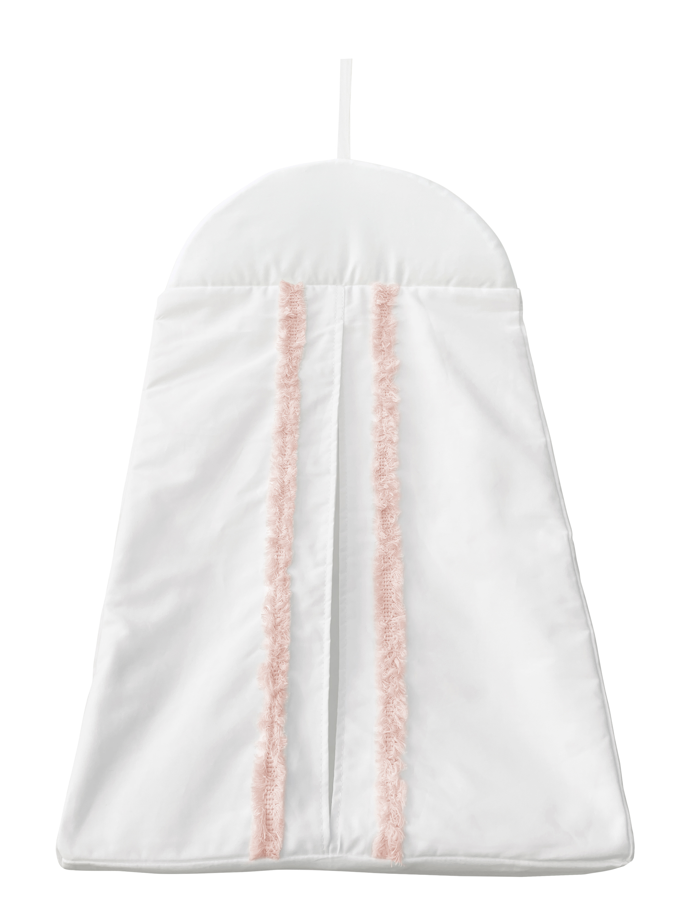 Sweet Jojo Designs Boho Fringe White and Pink 4 Piece Crib Bedding Set