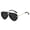Black-Full Grey, variant on Retro Aviator Sunglasses, UV400 Protection, Unisex PC Frame, Oversized Classic Style