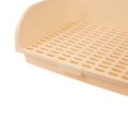 thumbnail image 2 of Xingzhi Pet Litter Box Corner Toilet Tray Pan Potty Trainer Adult Rabbit Cage Beige, 2 of 9