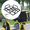 thumbnail image 6 of AMLESO Cargo Carrier,Bike Rear Rack Iron Rear Rack Luggage Rack Pannier Rack Grocery Bag Rack for Travel,Grocery Case with Frame 45x35cm, 6 of 10