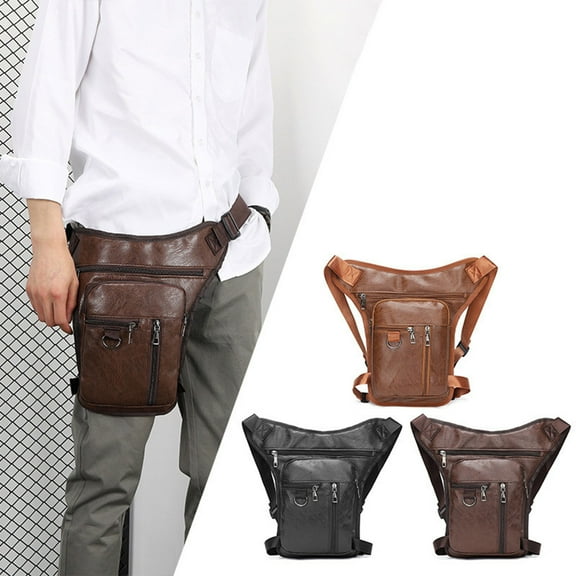 FNFYFH Waist Pack Drop Leg Bag for Men Women Belt Bumbag Multi-Purpose Motorcycle Bike Outdoor Sports Tactical Cycling Riding Hiking Camping Pouch