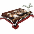 thumbnail image 2 of Red Chef Table Cloth Waterproof Tablecloths, Kitchen Gourmet Black Plaid Vintage Tablecloth Dining Table Cover for Kitchen Party Tabletop Outdoor, Rectangle Tablecloth 60x102 Inch, 2 of 9
