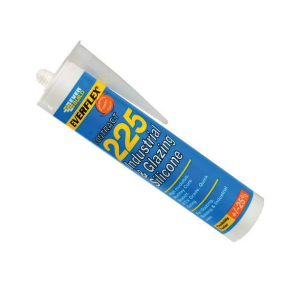 Everbuild - Everflex® 225 Industrial & Glazing Silicone Translucent 295ml