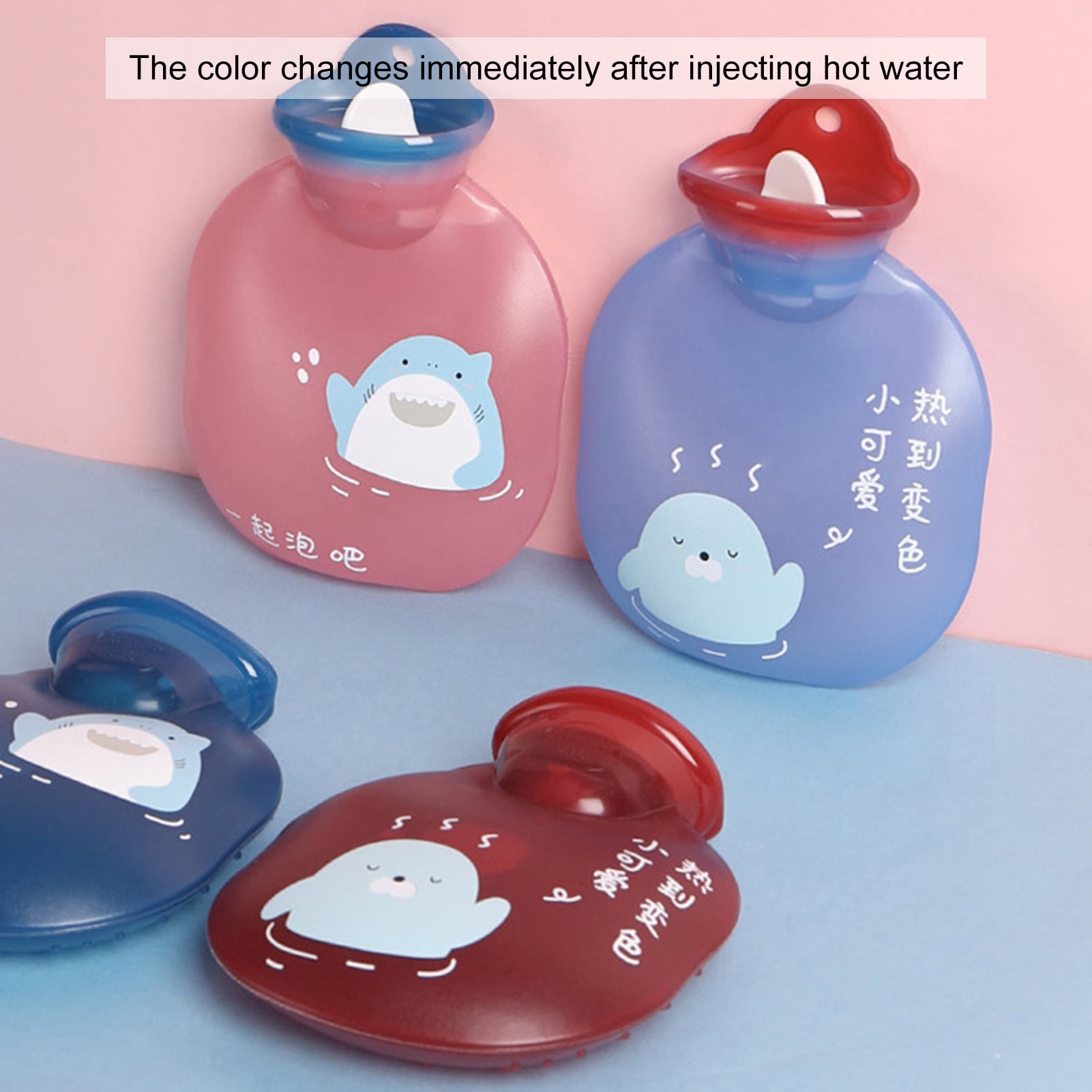 SunSunrise Hot Water Bottle Pain Relief Leak Proof Color Changing Mini Hot  Water Bottle Warm Hand Treasure for Winter 