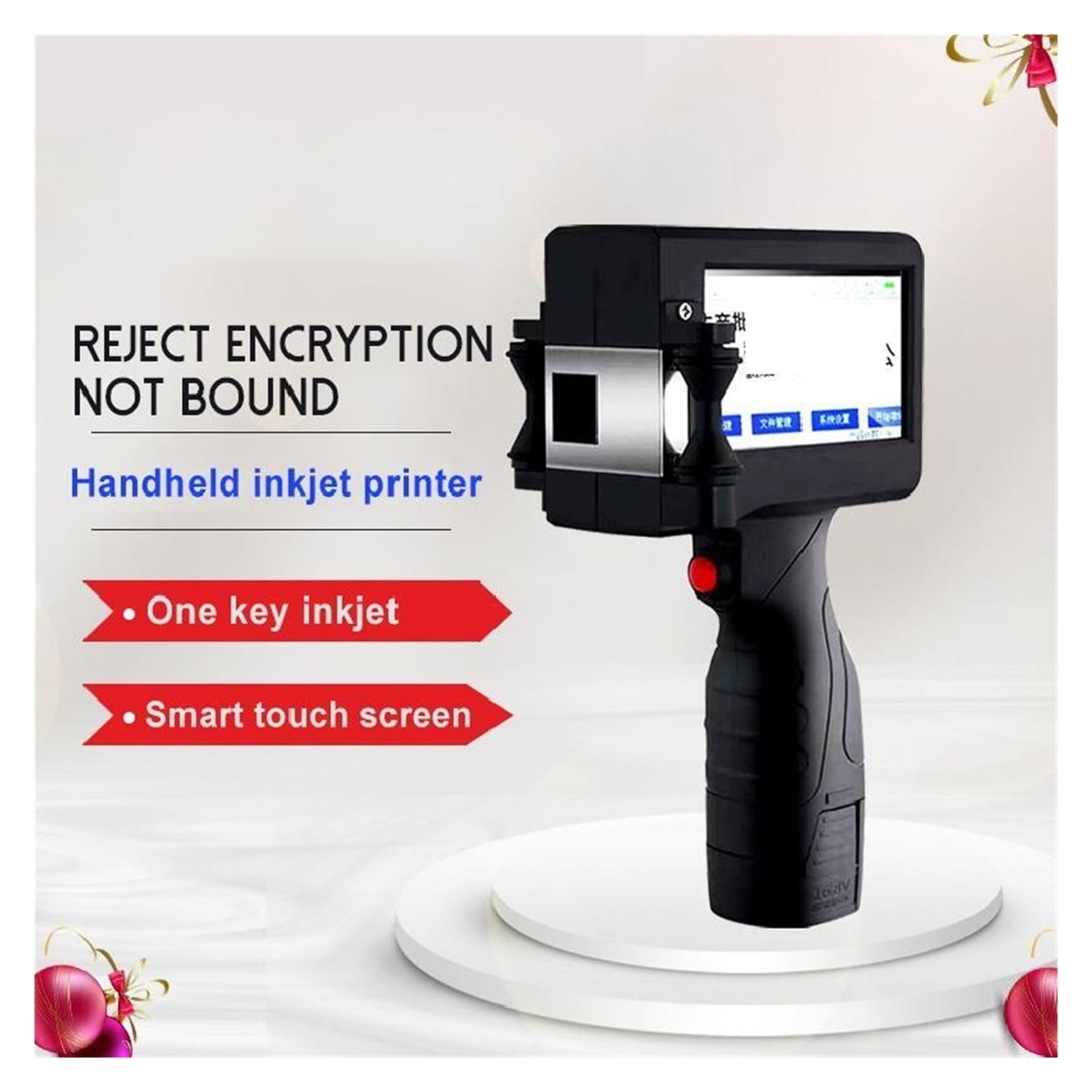 12.7mm Variable QR Barcode Digital Sign Label Portable Handheld Thermal Smart Inkjet Printer ,Versatile Surface Compatibility