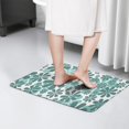 thumbnail image 4 of Teal Daisy Flower Pattern Flannel Non Slip Door Rugs,Washable Door Mats Indoor,Decorative Door Mats,Dirt-Resistant and Absorbent Doormat for Entrance,Bedroom,Kitchen,Bathroom,23.5x16in(60x40cm), 4 of 5