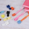 thumbnail image 5 of 18mm Zipper Pull Cord Ends Zip Clip Buckle Rope End Lock for Backpacks, Pink, 25 Pack, 5 of 5