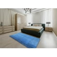 thumbnail image 4 of Ahgly Company Indoor Rectangle Mid-Century Modern Blue Persian Area Rugs, 7' x 10', 4 of 6