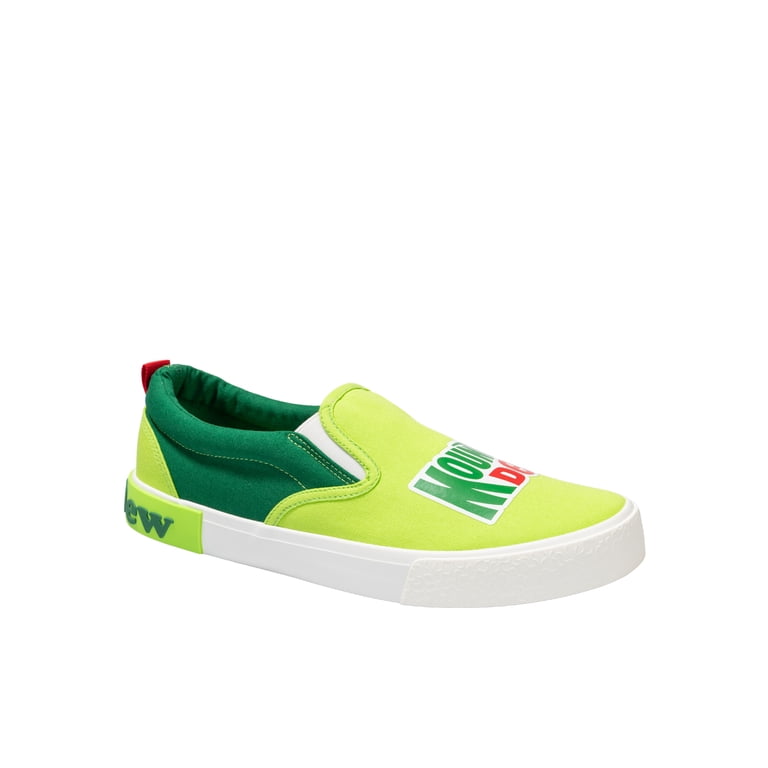 Mountain Dew‎ Slip-On Sneakers Men’s Size 7 Green-White New Mountain Dew Slip-On Sneakers - Comfortable Canvas Shoes  main image 2