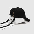 thumbnail image 3 of CoCopeanut New Fashion Long Rope Baseball Cap Black White Summer Autumn Adjustable Snapback Hats for Women Men Hip Hop Cap Street Dad Hat, 3 of 6
