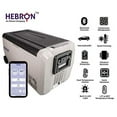 thumbnail image 4 of Hebron 33 Quart Dual Zone Portable Refrigerator/Freezer for Camping Fishing and Travel - 12/24 Volt DC Mini Chest Cooler for Vans Campers RVs and Boats, 4 of 6