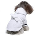 thumbnail image 4 of Pet Pajama Soft Cotton Hooded Bathrobe Quick Drying Dog Bath Towel Pet Nightwear, 4 of 15