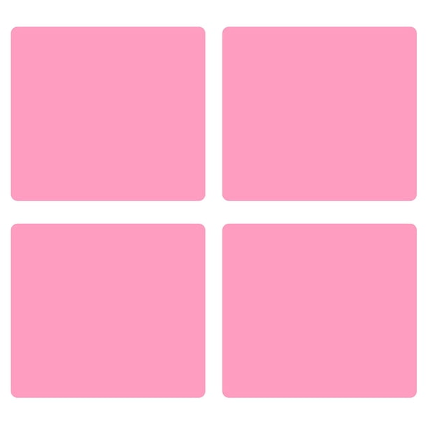 4 piezas de manteles antideslizantes de silicona para bebés manteles lavables manteles de dibujos animados para bebés suministros de cocina para el restaurante casero (rosa)