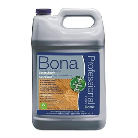 Bona Hardwood Floor Cleaner - 1 Gallon - Water Based Wood Floor Cleaner Concentrate - For Sealed Hardwood Floors - Residue Free - Eco-Friendly Formula