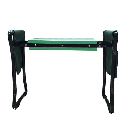 Garden Kneeler and Seat Stool Portable Foldable Garden Bench with Tool Pouch and Soft Kneeling Pad