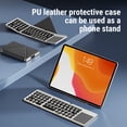 thumbnail image 3 of Teclado Plegable Teclado Inalámbrico Portátil Con Cubierta De Cuero De PU Panel Táctil Para Tableta, Computadora Portátil, Teléfono Inteligente, Conecte Hasta 3, 3 of 7
