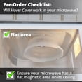 thumbnail image 3 of Magnetic Splatter Cover, 10-Inch Clear BPA-Free Food Lid, Vented Plate Guard with Steam Vents, Anti-Splash Microwave Lid, Dishwasher Safe, Space-Saving Magnetic Storage - Black, 3 of 3