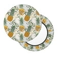 thumbnail image 2 of Picia Fruit Pineapples Pattern Round Stool Covers Comfy Seat Covers Stretch Removable Washable Chair Slipcover Round Bar Chair Cushion Cover-12 inch, 2 of 7