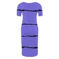 thumbnail image 4 of Zwiiyzr 2025 Women's Maternity Dress Striped Slim Short Sleeve Tank Dresses Scoop Neck Pregnancy Bodycon Dress for Casual Wear Dark Blue, 4 of 6