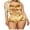 Gold, variant on Women's Velvet 2PCS Outfits Sexy Spaghetti Strap Crop Top and Shorts Pajama Sets Pjs Lounge Wear
