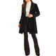 thumbnail image 2 of ABRIGO DE MUJER INSPIRE CHIC Terciopelo con Solapa Doble Botonadura Manga Larga Abrigos de Invierno Sólidos L Negro, 2 of 6