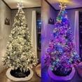 thumbnail image 2 of Qunler 7ft Pre-Lit Artificial Snow Flocked Full Christmas Tree with 300 LED Warm White & Multicolor Lights, 2 of 8